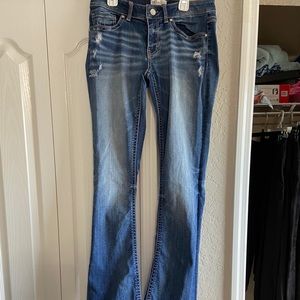 Buckle bootcut jeans